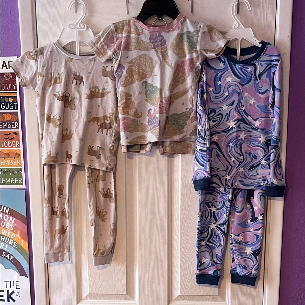 3 Pack Of Cozy Kids Pajama Set